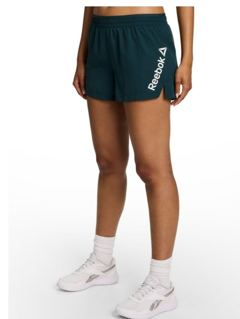 Reebok Women's Relaxed Staple Running Short With Moisture Management Mesh Lining - Picture 3 of 14